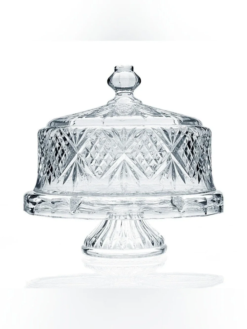 Godinger Silver Art CoDublin Crystal 4 in 1 Domed Cake Stand.
